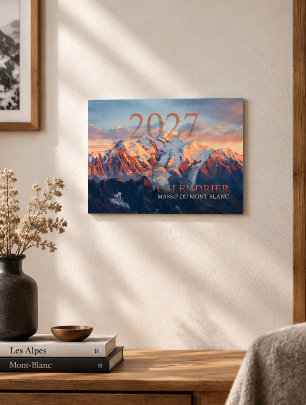 2027 Calendar - Mont Blanc Massif