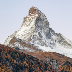 Photo du Cervin, aussi appelé Mattherhon, lors d'une sortie photocet automne à Zermatt
